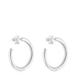 Pendientes de aro largos de 24 mm Basicos^TOUS Outlet