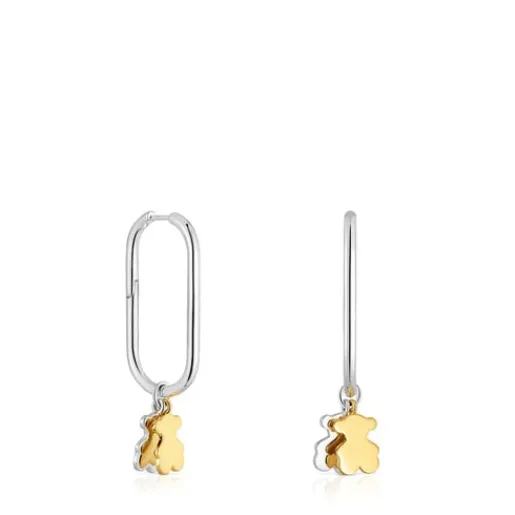 Pendientes de aro motivo oso bicolor Sweet Dolls^TOUS Discount