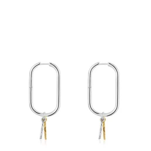 Pendientes de aro motivo oso bicolor Sweet Dolls^TOUS Discount