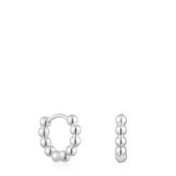 Pendientes de aro pequeños de plata Gloss^TOUS New