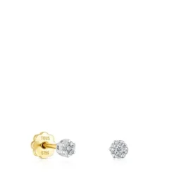 Pendientes de oro blanco y diamantes 0,08ct Diamonds^TOUS