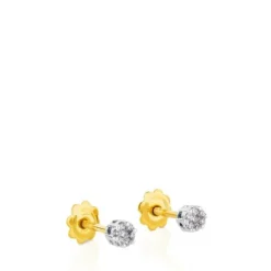 Pendientes de oro blanco y diamantes 0,08ct Diamonds^TOUS Discount