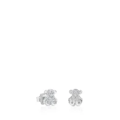 Pendientes de oro blanco y diamantes motivo oso Bear^TOUS New