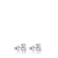 Pendientes de oro blanco y diamantes motivo oso Bear^TOUS New