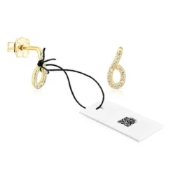 Pendientes de oro con diamantes Bent^TOUS Hot