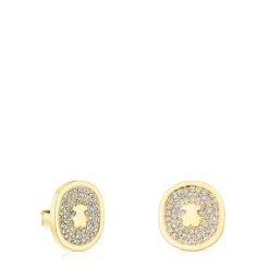 Pendientes de con diamantes 0,42 ct Oursin^TOUS Outlet