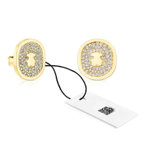 Pendientes de con diamantes 0,42 ct Oursin^TOUS Outlet
