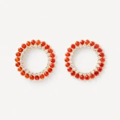 Pendientes de con diamantes y ópalos de fuego ATELIER^TOUS Hot