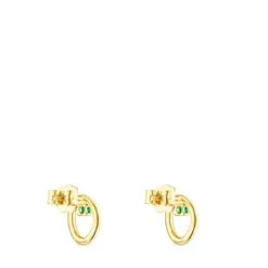 Pendientes de oro con gema tsavorita Hav^TOUS Discount