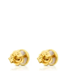 Pendientes de oro con nácar 0,8cm. Camee^TOUS Outlet