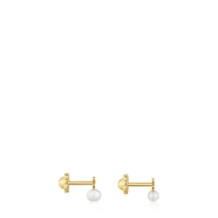 Pendientes de motivo oso con perla cultivada Puppies^TOUS Outlet