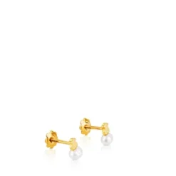 Pendientes de motivo oso con perla cultivada Puppies^TOUS Outlet