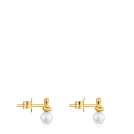 Pendientes de oro oso y perla cultivada Bold Bear^TOUS Sale
