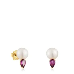 Pendientes de , rodolita y perla cultivada Ivette^TOUS Discount