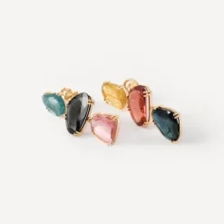 Pendientes de oro y turmalina ATELIER UNIQUE PIECES^TOUS Clearance