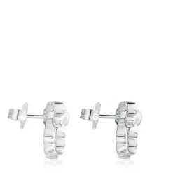 Pendientes de plata con perla cultivada 1,4cm Silueta^TOUS Sale