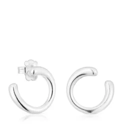 Pendientes de plata círculo New Hav^TOUS Online