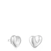 Pendientes de plata motivo corazón Tabit^TOUS Clearance