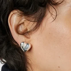 Pendientes de plata motivo corazón Tabit^TOUS Clearance