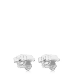 Pendientes de plata motivo oso 1cm. Hill^TOUS
