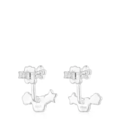 Pendientes de plata y gemas Bold Motif^TOUS Discount