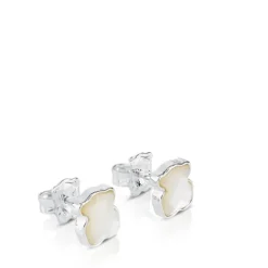 Pendientes de y nácar facetado motivo oso Color^TOUS Outlet