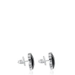 Pendientes de plata y ónix facetado Color^TOUS Outlet
