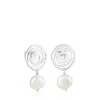 Pendientes de plata y perlas cultivadas Rosa de Abril^TOUS Outlet