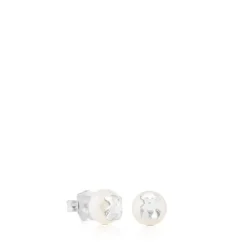 Pendientes de plata y perlas Bear^TOUS Online