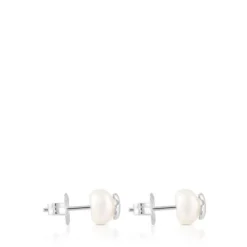 Pendientes de plata y perlas Bear^TOUS Online