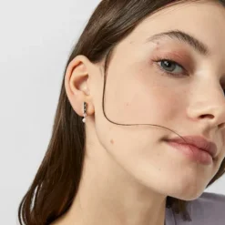 Pendientes de plata y perlas Straight^TOUS Best