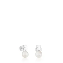 Pendientes de plata y perlas cultivadas Puppies^TOUS Discount