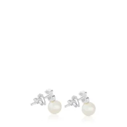 Pendientes de plata y perlas cultivadas Puppies^TOUS Discount