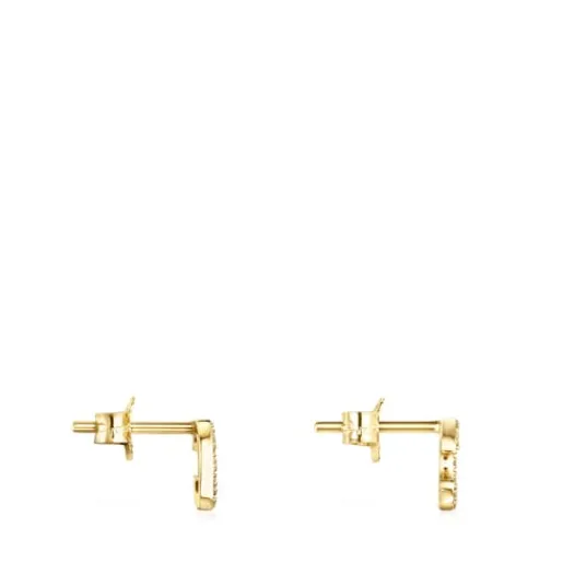 Pendientes herradura de y diamantes Good Vibes^TOUS Clearance
