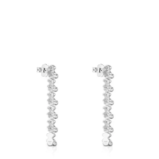 Pendientes largos de plata motivos oso Bold Bear^TOUS Hot