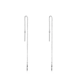 Pendientes largos de plata Nocturne^TOUS Online