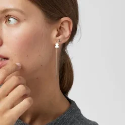 Pendientes largos de plata Nocturne^TOUS Online