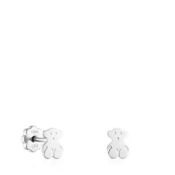 Pendientes mini de oro blanco Baby^TOUS Hot
