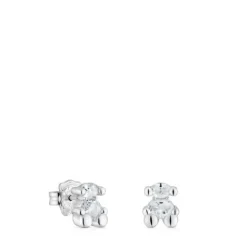 Pendientes motivo oso de y cuarzo cristal de roca 8 mm Color Bear^TOUS Discount