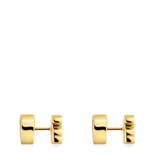 Pendientes oso con baño de oro 18 kt sobre plata y diamantes 1950^TOUS Hot