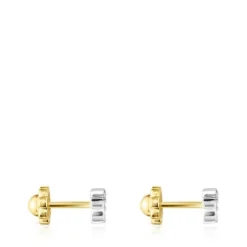 Pendientes oso de oro blanco y diamantes Puppies^TOUS Online
