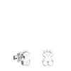 Pendientes oso de plata y perlas Real Sisy^TOUS Online