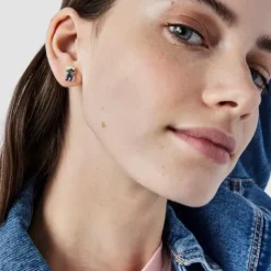 Pendientes oso de plata y perlas Real Sisy^TOUS Online