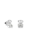 Pendientes oso pequeños de plata y nácar Bold Bear^TOUS Discount