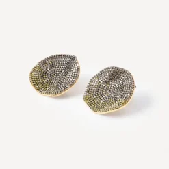 Pendientes pequeños ATELIER Nenufar de oro y diamantes amarillos^TOUS Clearance