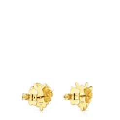 Pendientes pequeños con baño de oro de 18 kt sobre plata Galia^TOUS