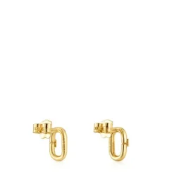 Pendientes pequeños de oro 10 mm Hold Oval^TOUS Best