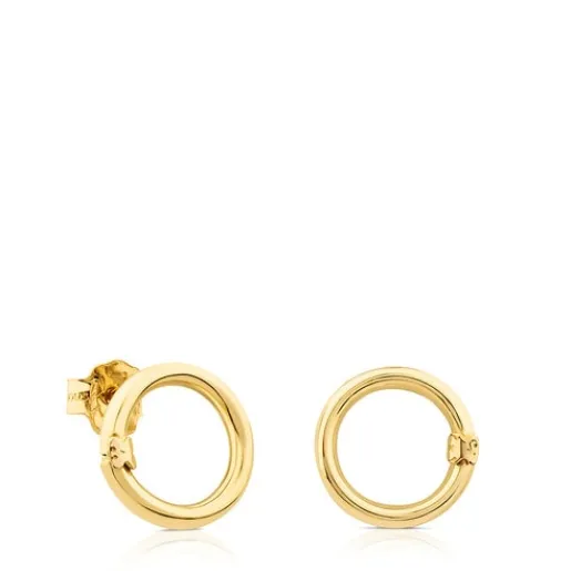 Pendientes pequeños de oro Hold^TOUS Outlet