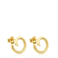 Pendientes pequeños de oro Hold^TOUS Outlet