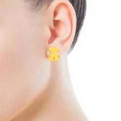 Pendientes pequeños de oro motivo oso Sweet Dolls^TOUS Online